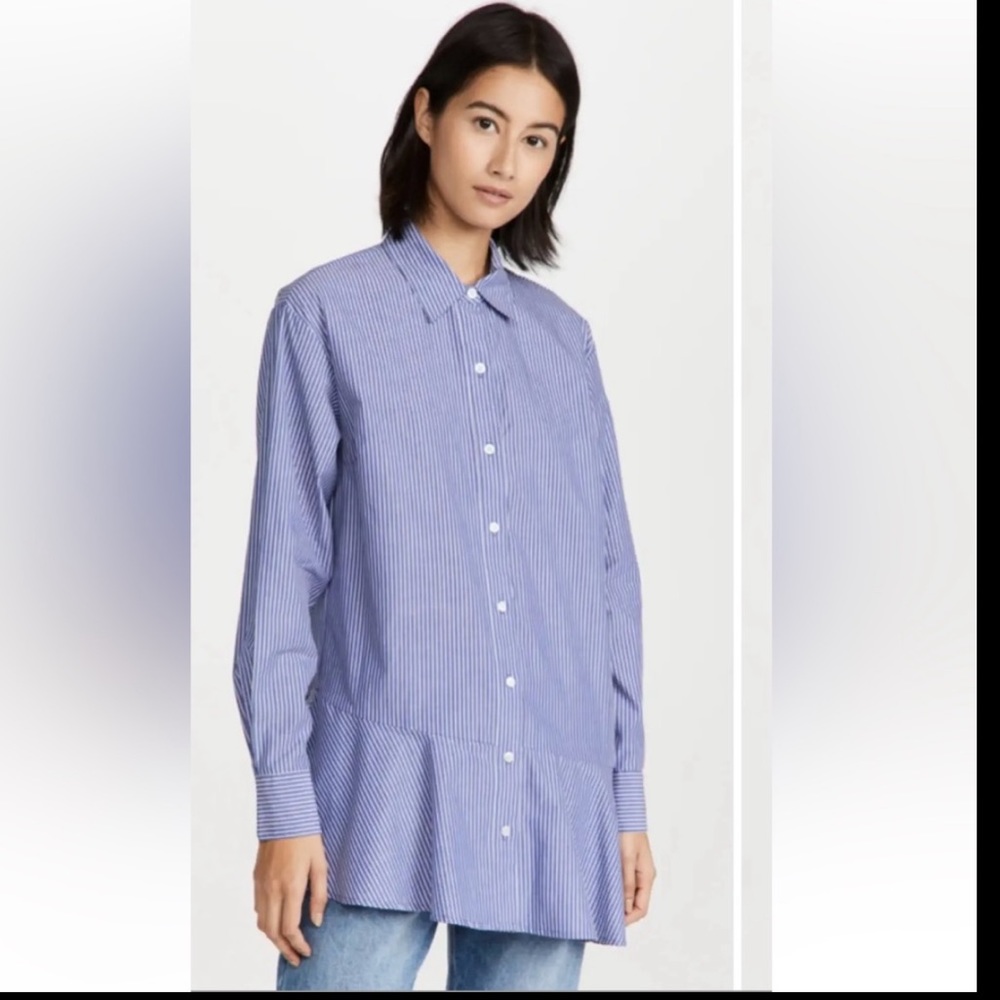 Veronica Beard
Gilda Asymmetric Striped Shirt - NWT -Size 4 - Picture 7 of 7
